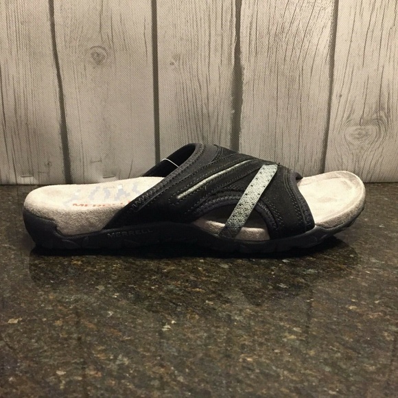 merrell slipper black